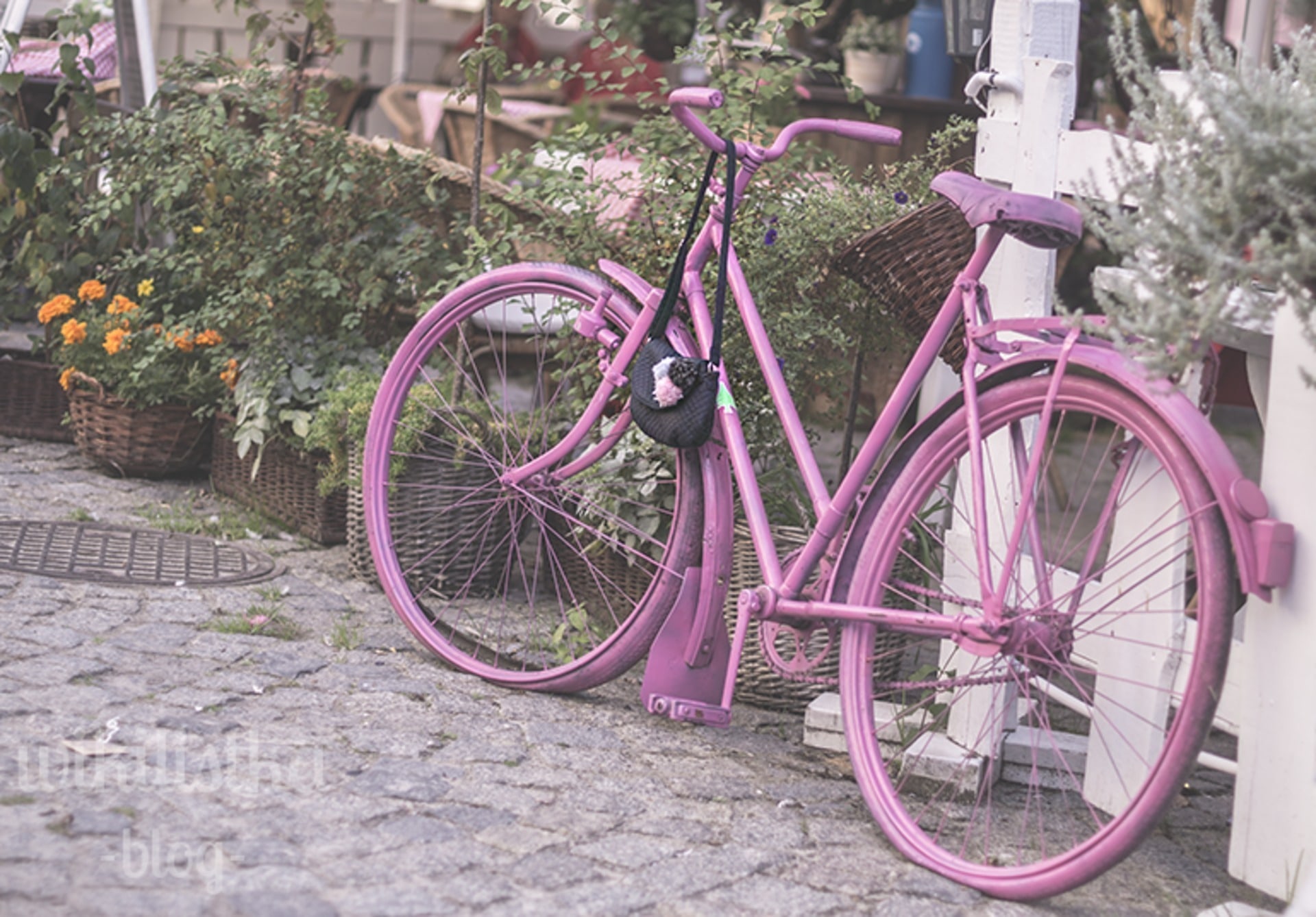 różowy rower, fotografia dziecięca, blog parentingowy